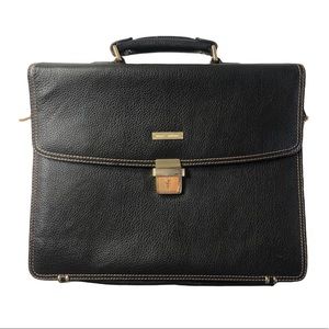Brooks Brothers brown leather briefcase